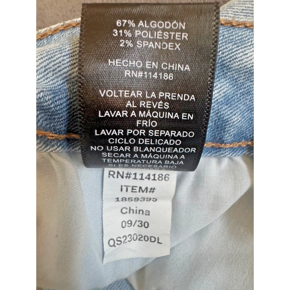 Frye Jeans Women 6/28 Light Stonewash Blue Straight Leg Western Cowgirl Casual - Picture 10 of 16
